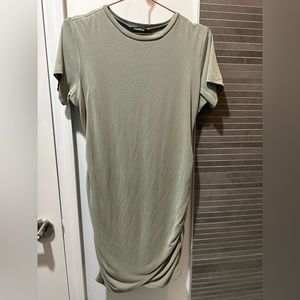 Olive Green, T Shirt Express Dress
